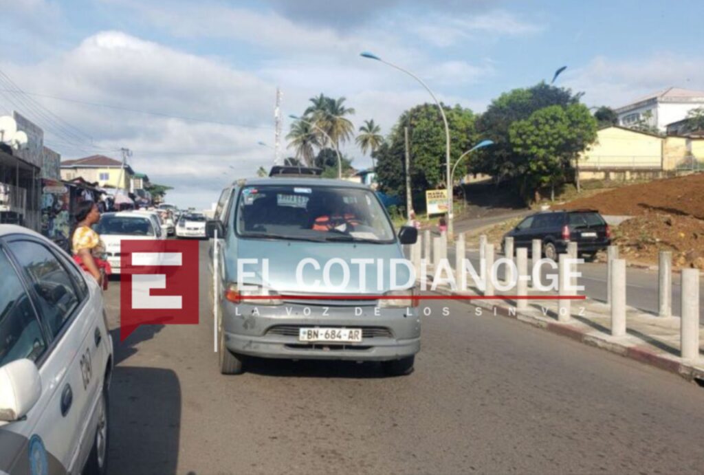 Los microbuses asumen el rol de los taxis en plena crisis de combustible en Malabo